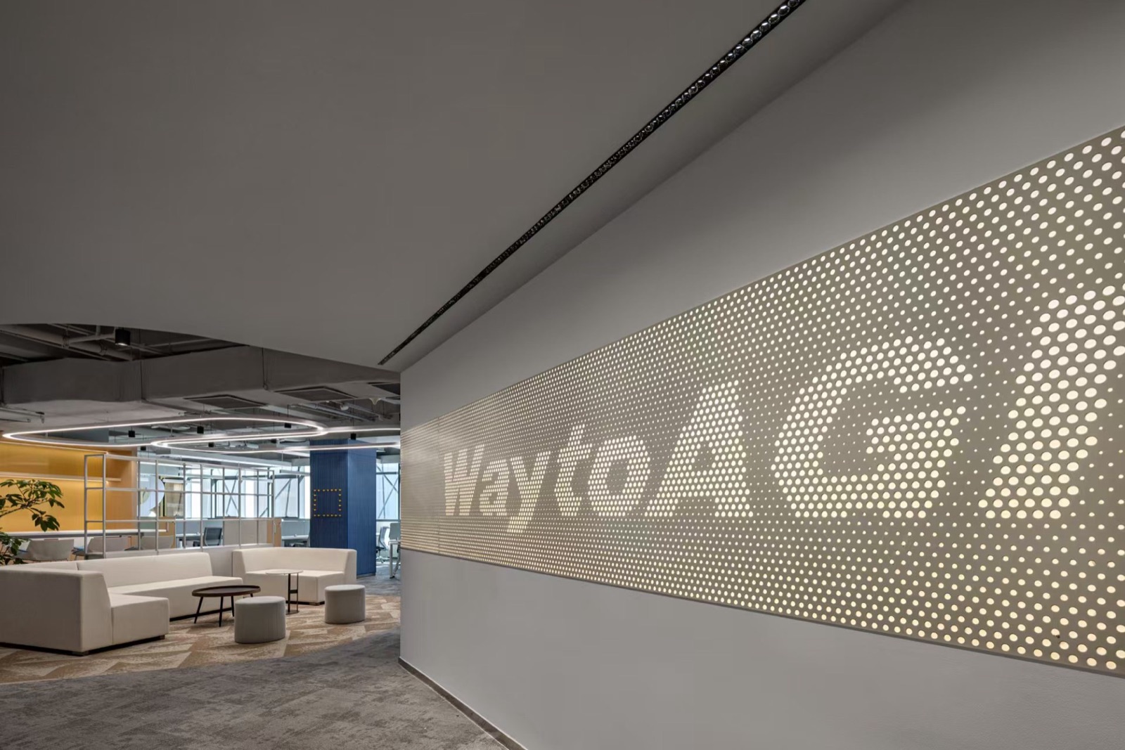 模数 OPC 社区 WaytoAGI 墙面标识